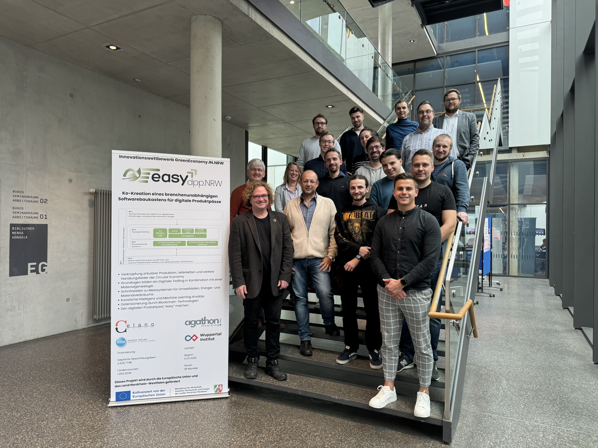 easyDPP Projektteam beim 2. Projekttreffen an der Hochschule Ruhr West